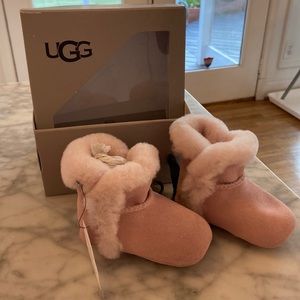 Pink baby Ugg shoes